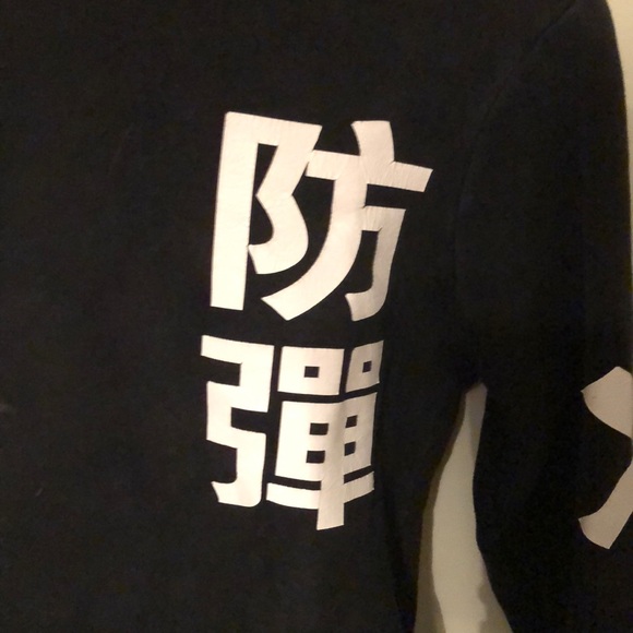 Black hoodie with print - Picture 2 of 3